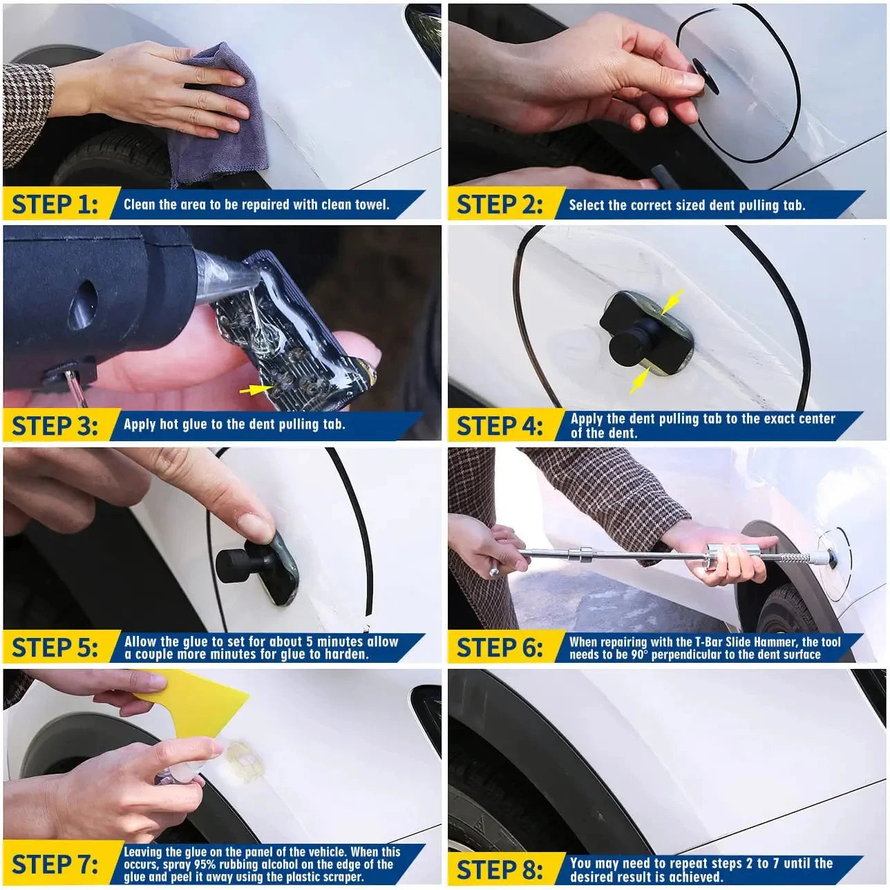 Super PDR Car Dent Repair Kit Pro Dent Remover Tools