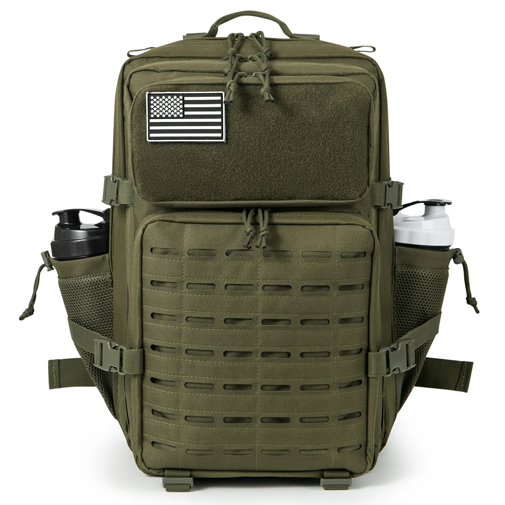Mens And Womens 45L Tactical Backpack With Double Cup Holder