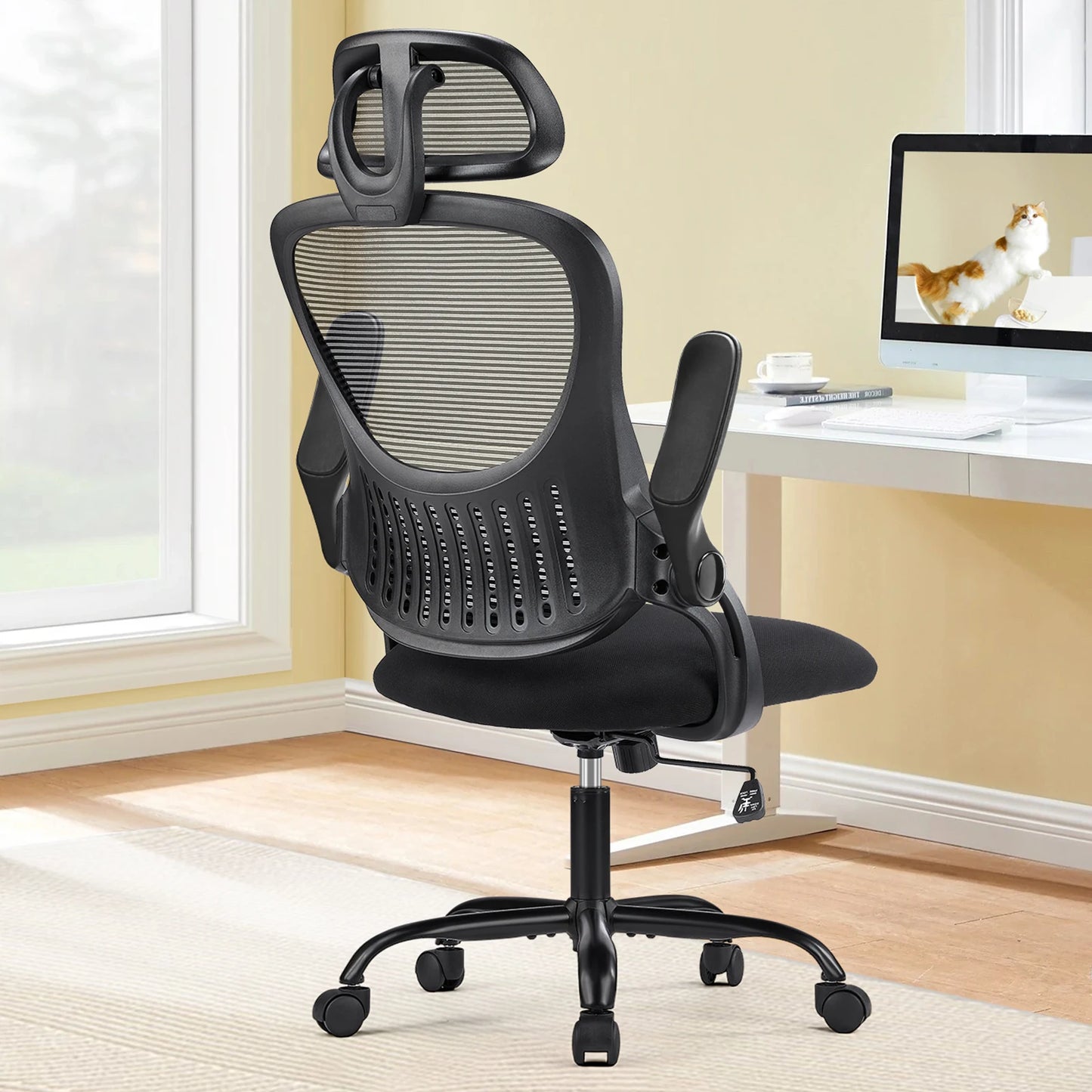 JHKErgonomics Mesh Ergonomic Chair With Adjustable Height