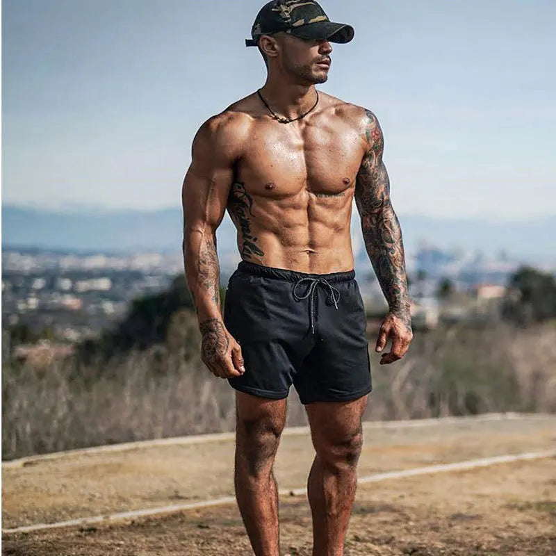 Mens Compression Shorts With Pocket Quick Dry Breathable
