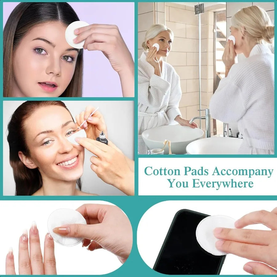 2000 Pcs Cotton Rounds Bulk Exfoliating Rounds for Face Makeup Remover Cotton Facial Pads for Face Makeup Removal Toner Pads