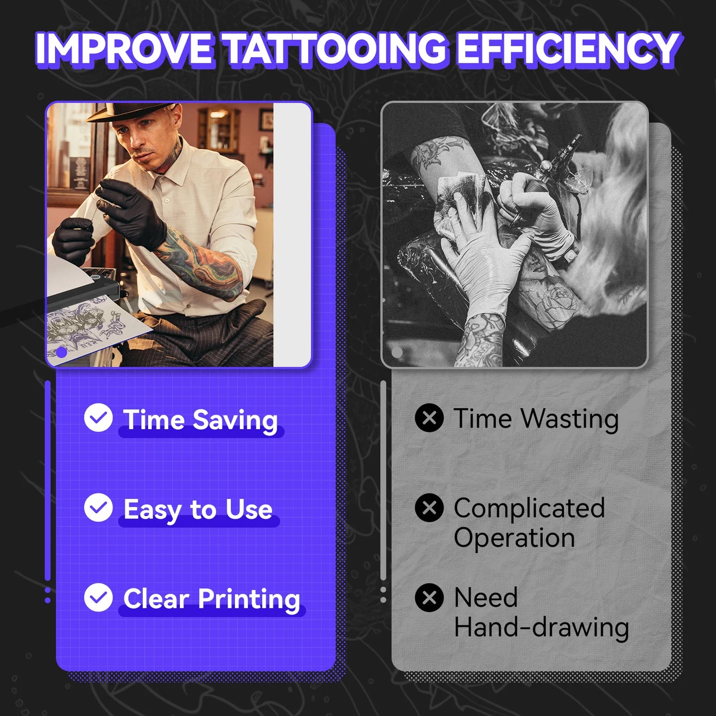 PeriPage P90 Wireless Tattoo Transfer Printer Free Paper