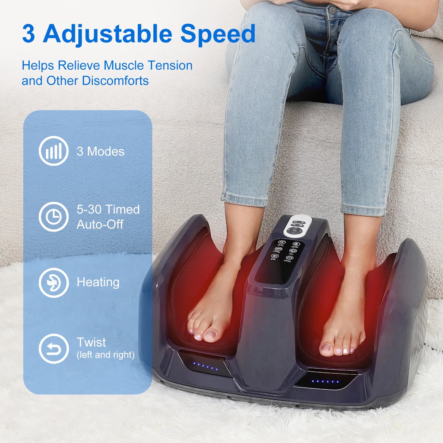 HIMOUTA Shiatsu Foot Massager With Heat And Deep Kneading
