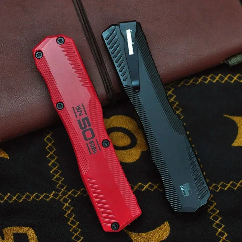 K9000 Diskin Livewire Folding Knife D2 Blade EDC Zinc