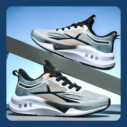 Men Running Shoes Breathable Mesh Cushioning Sneakers