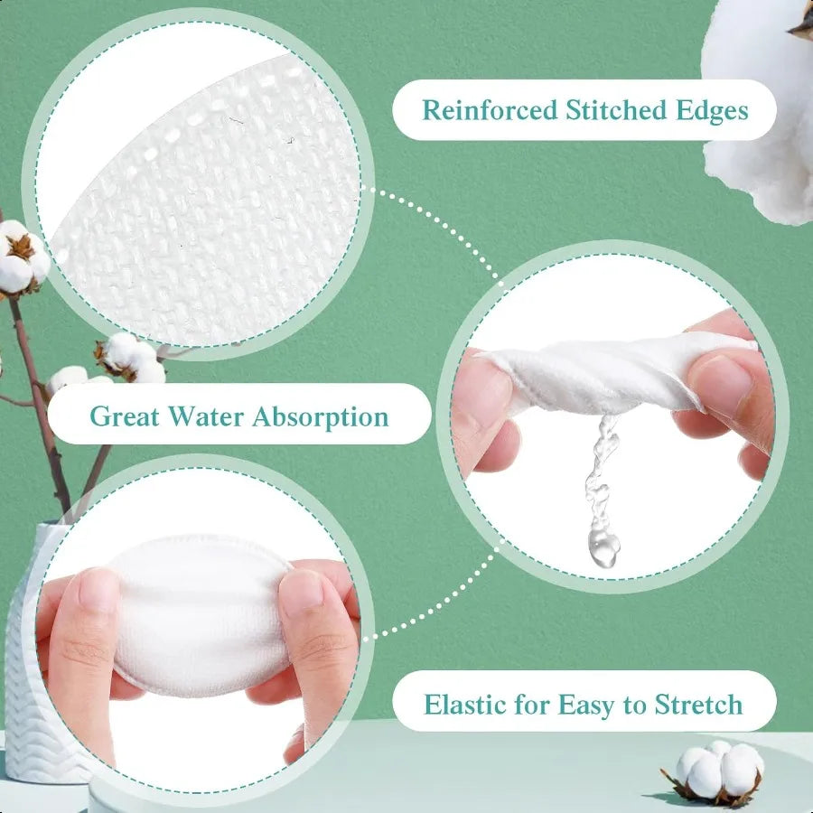 2000 Pcs Cotton Rounds Bulk Exfoliating Rounds for Face Makeup Remover Cotton Facial Pads for Face Makeup Removal Toner Pads