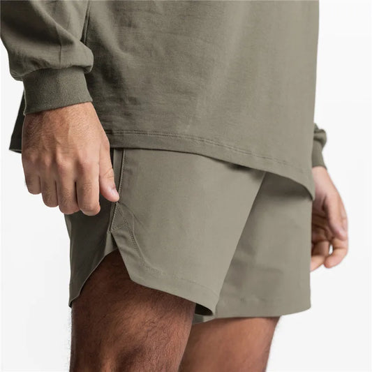 GENDAWAYCN Men Running Shorts Quick Dry Fitness Training