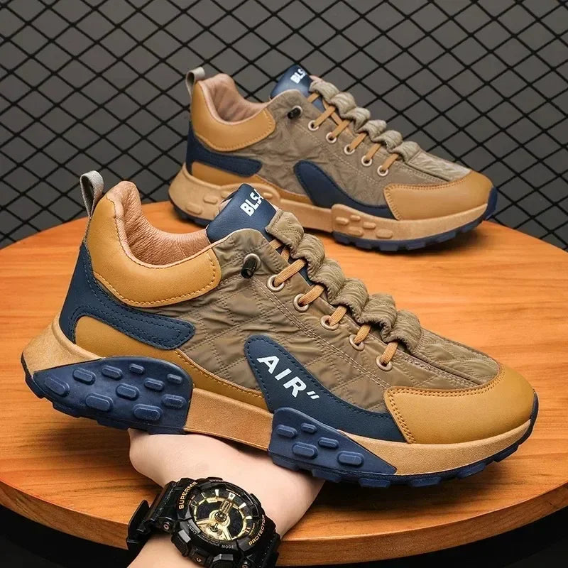 2025 New Men Casual Platform Sneakers Plus Size 43 44