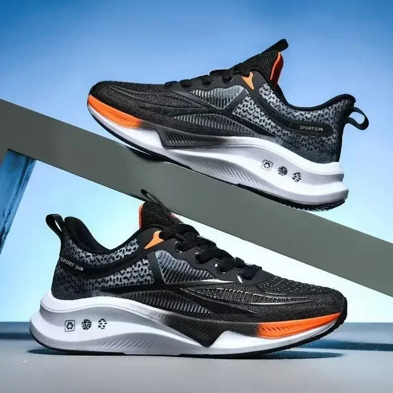 Men Running Shoes Breathable Mesh Cushioning Sneakers