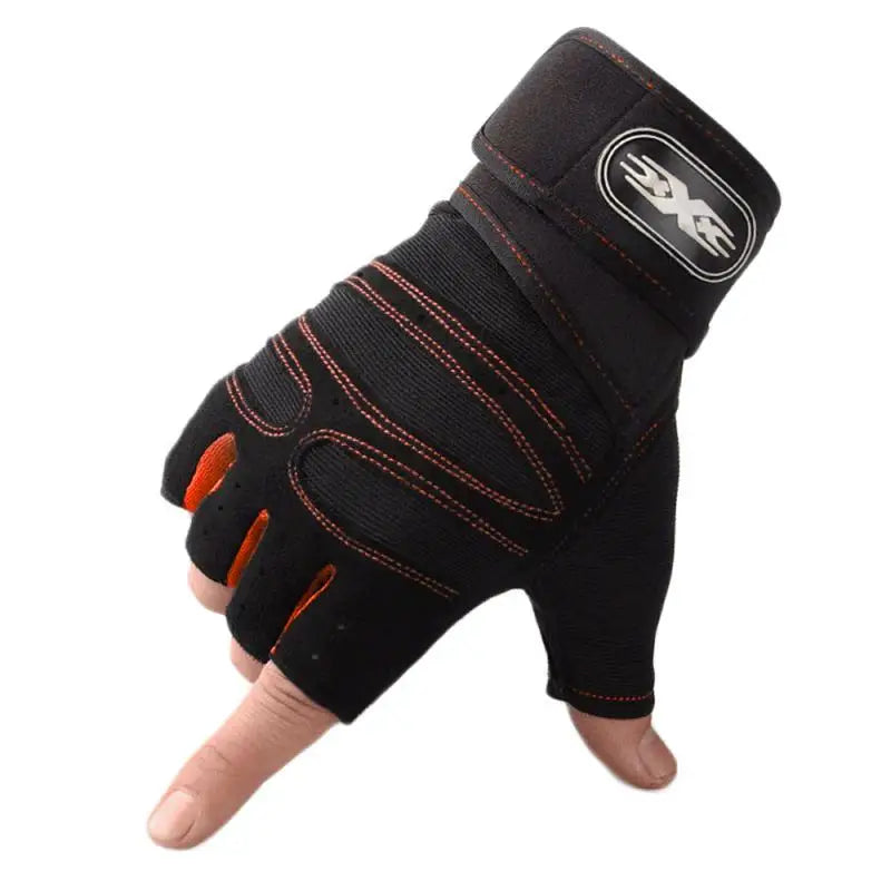 Weightlifting Gloves Half Finger Non Slip Wrist Support