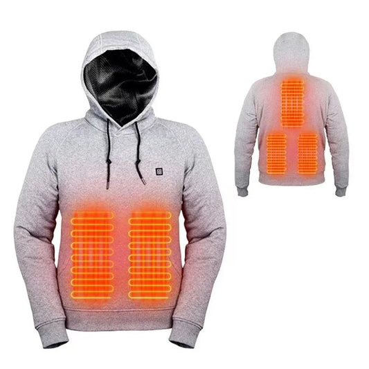 Unisex USB Heated Hoodie With 3 Heat Levels Outdoors