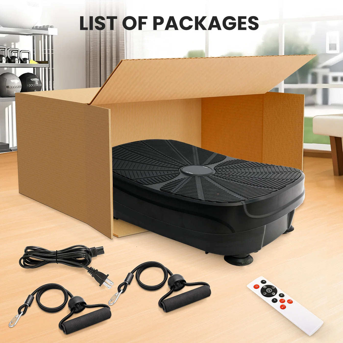 Vibration Plate Exercise Machine Full Body Workout Platform