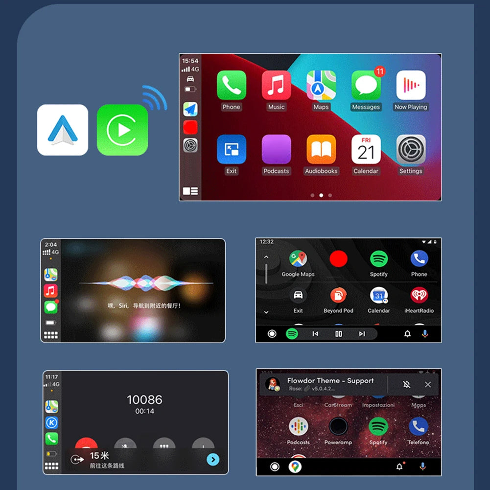 ALLOYSEED Wireless CarPlay Android Auto Adapter For OEM Cars