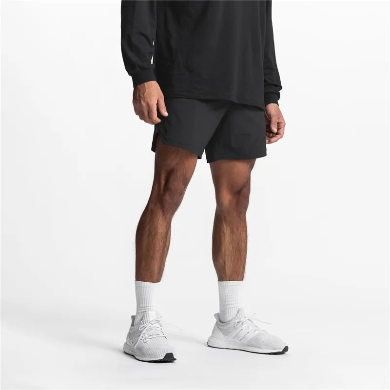 GENDAWAYCN Men Running Shorts Quick Dry Fitness Training