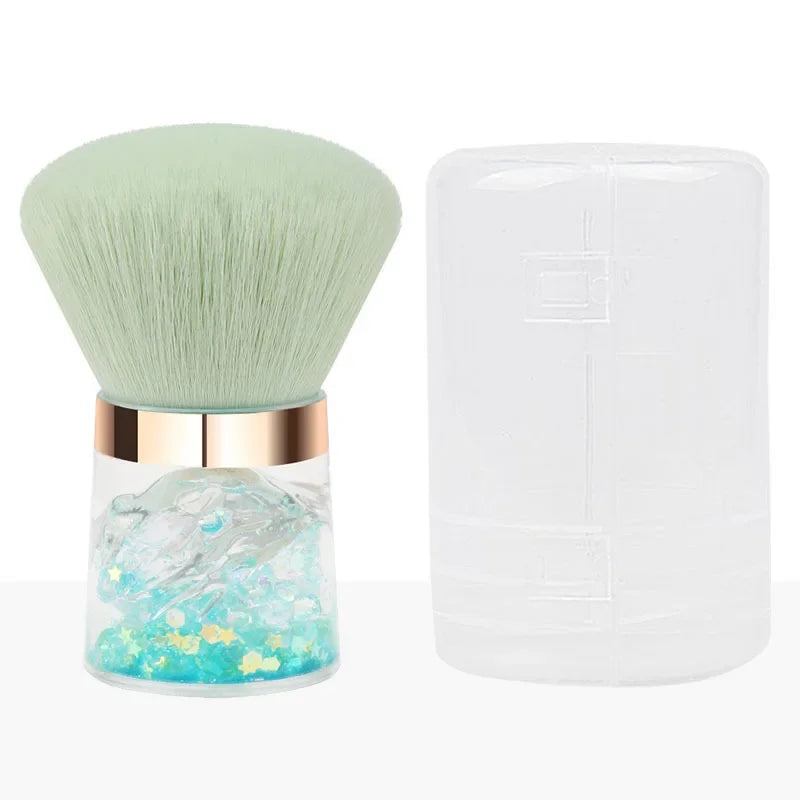 New Fashion Pink Portable Powder Brush Makeup Tool