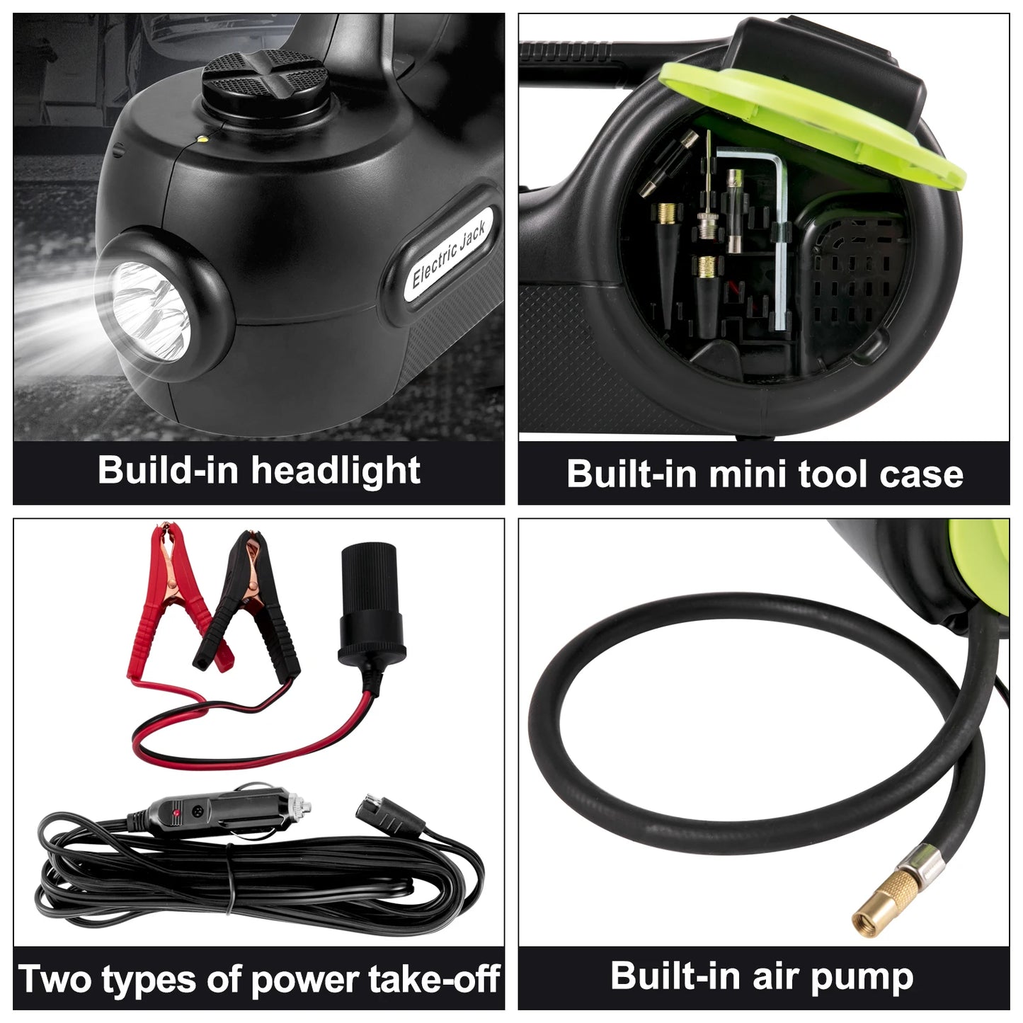 SucceBuy Four In One Electric Car Jack 12V Portable Tool