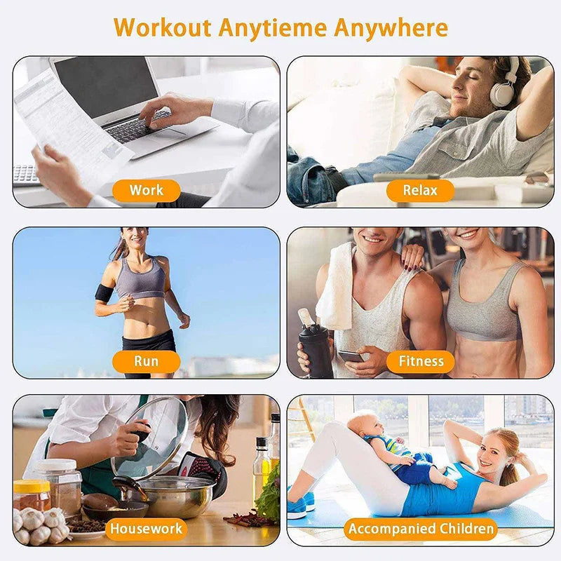 XMSJ Wireless EMS Muscle Stimulator Abs Buttocks Trainer