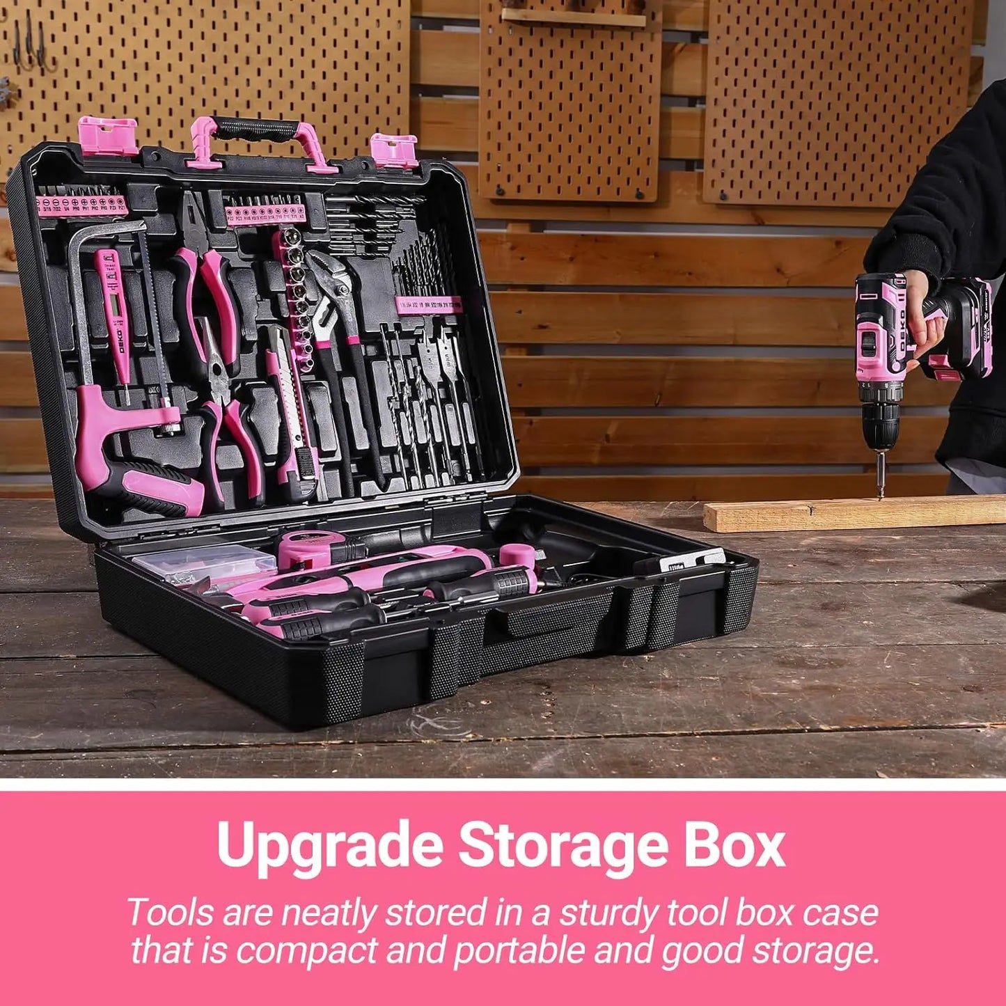 DEKODIY 20V Cordless Power Drill Kit With Battery Pack