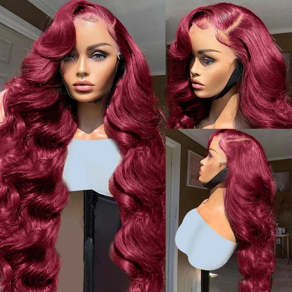 Amznlady Brazilian HD Lace Frontal Wig Body Wave Remy Hair