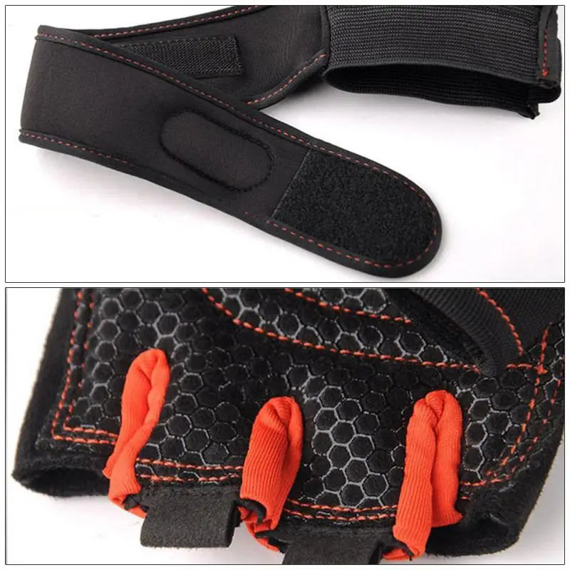 Weightlifting Gloves Half Finger Non Slip Wrist Support