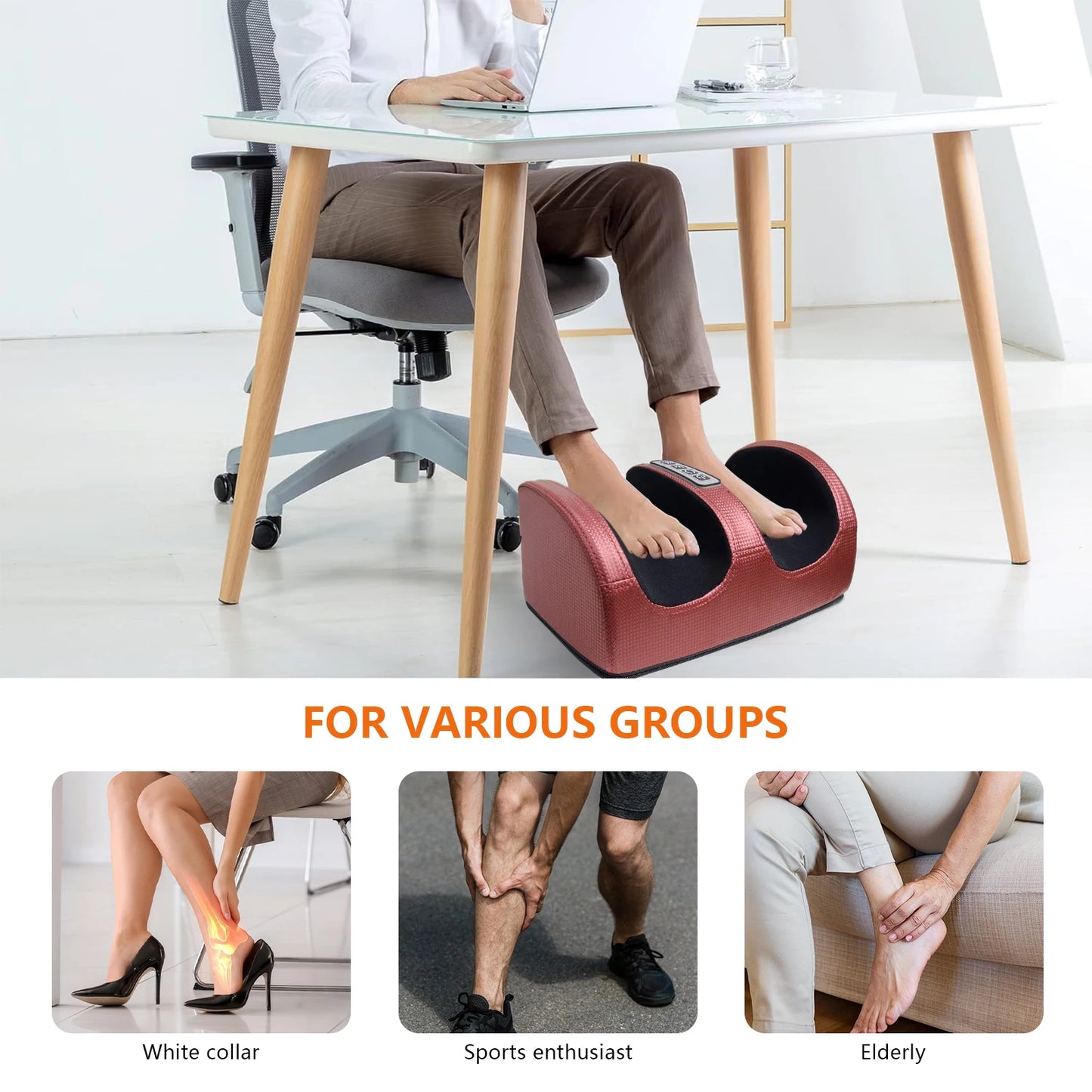 Hign Concerned Foot Massager Kneading Unit With Heating