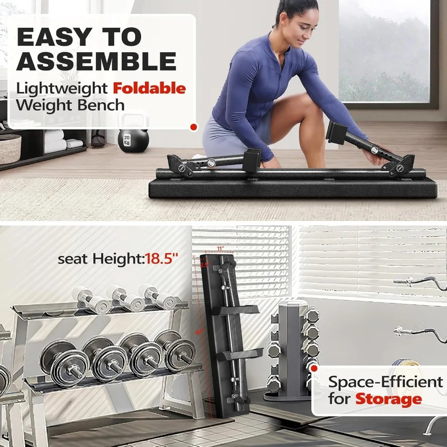 Hign-concerned Heavy Duty Flat Weight Bench 1300lb Capacity