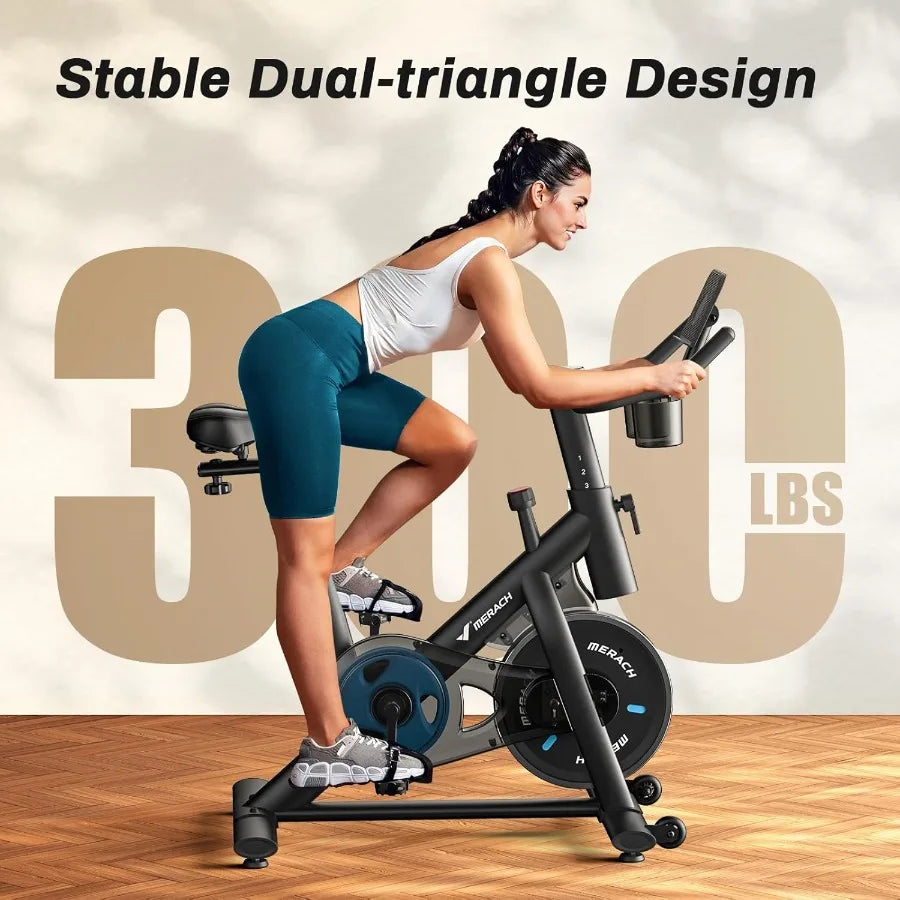 Low Noise Exercise Bike With Tablet Mount 300 Lbs Capacity