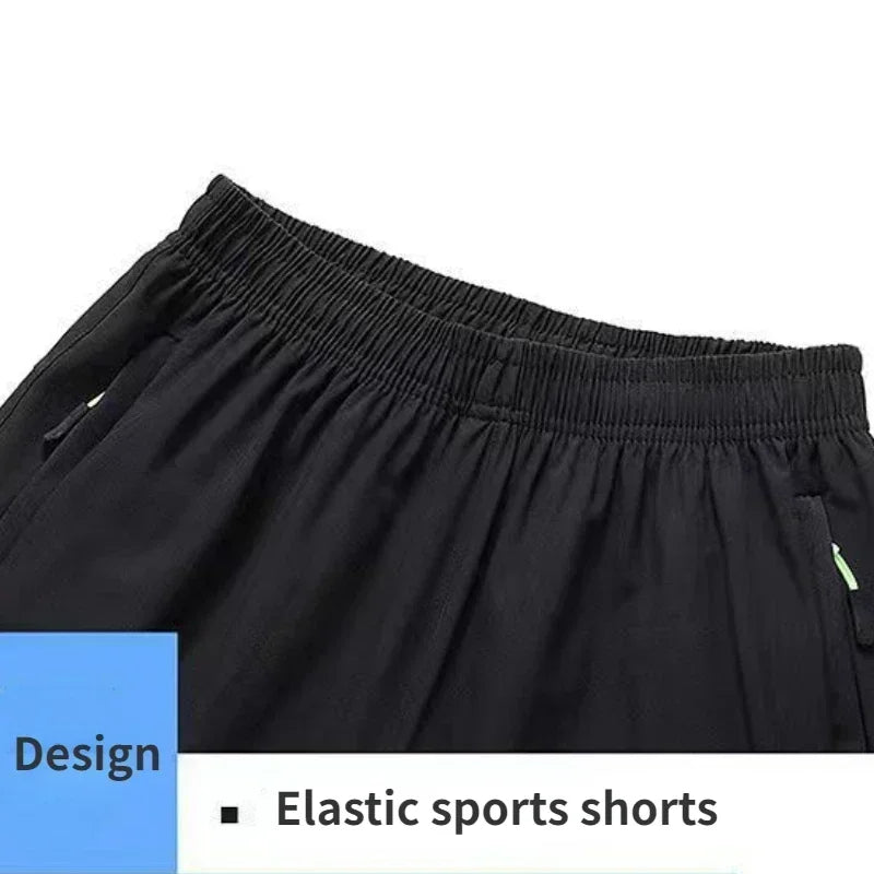 Ice Silk Men Beach Shorts Quick Dry Breathable Shorts