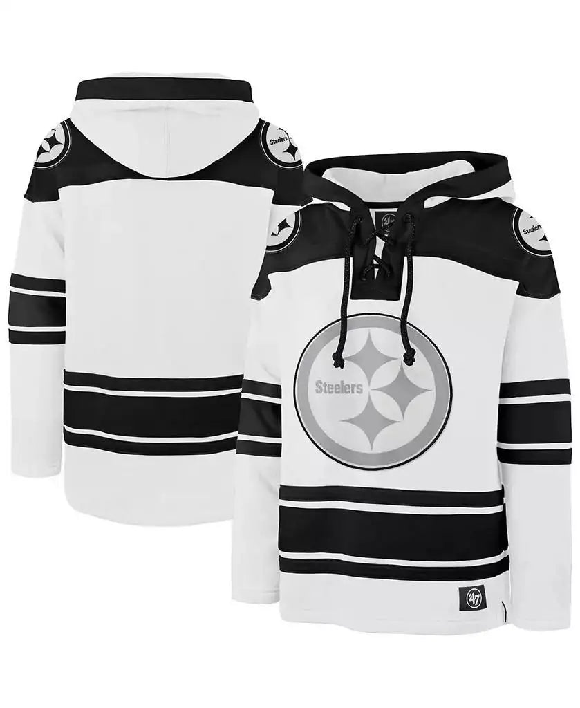 47 Brand Mens Pittsburgh Steelers Hoodie Sweatshirt
