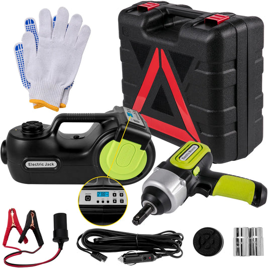 SucceBuy Four In One Electric Car Jack 12V Portable Tool
