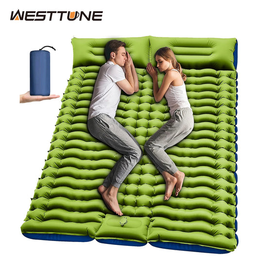 WestTune Double Sleeping Pad 4 Inch Thick For Two Person