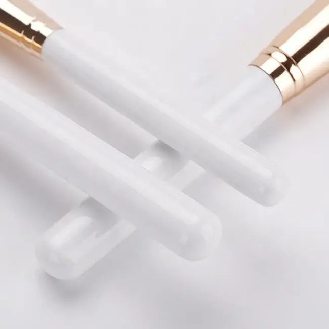 Wool Makeup Brush Set With Wood Handles Professional Tools