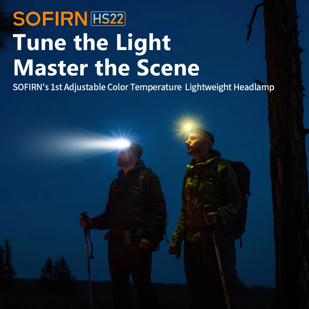 Sofirn HS22 Headlamp SFT25R 18650 USB LED Rechargeable