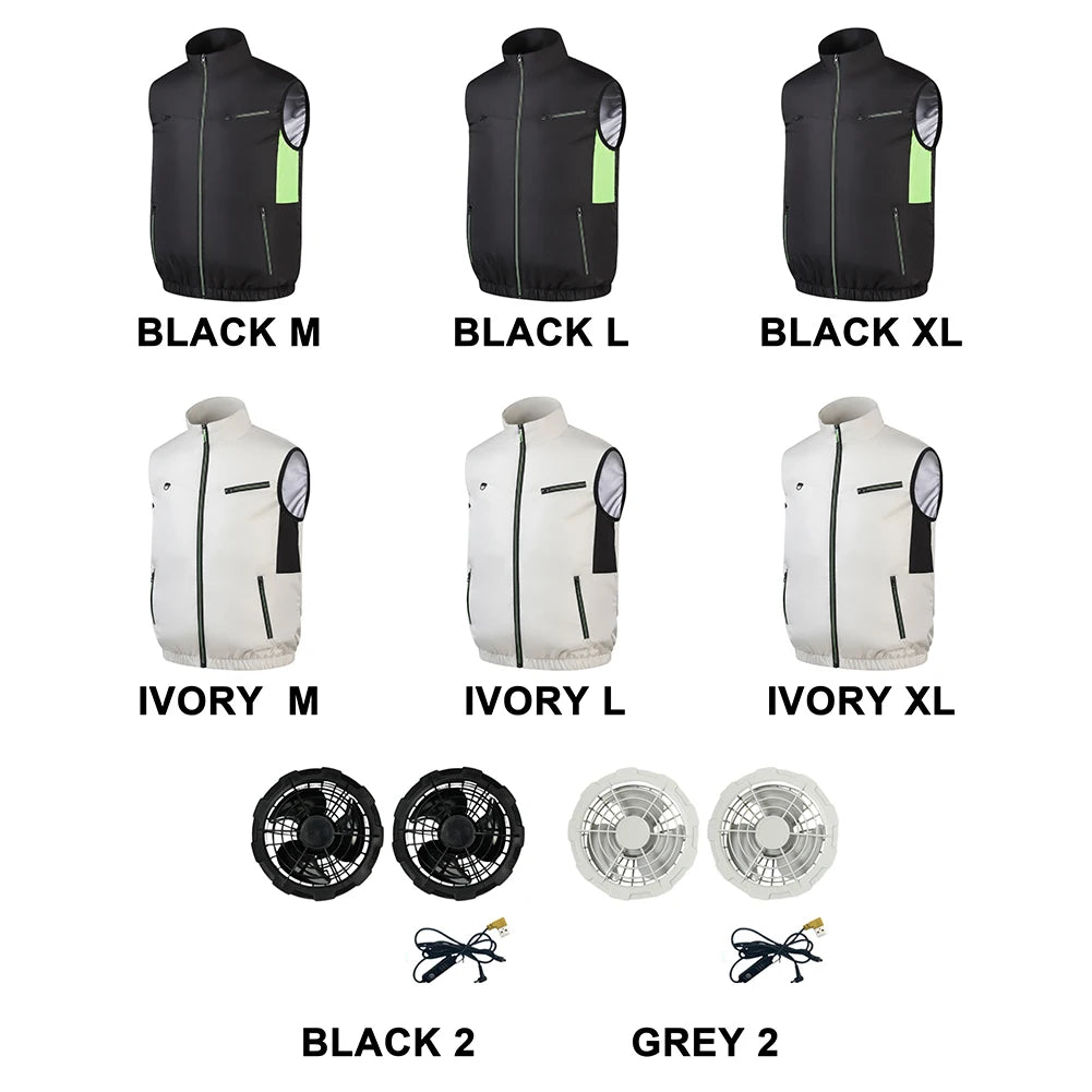 Heat Resistant Wearable Cooling Vest Air Conditioner