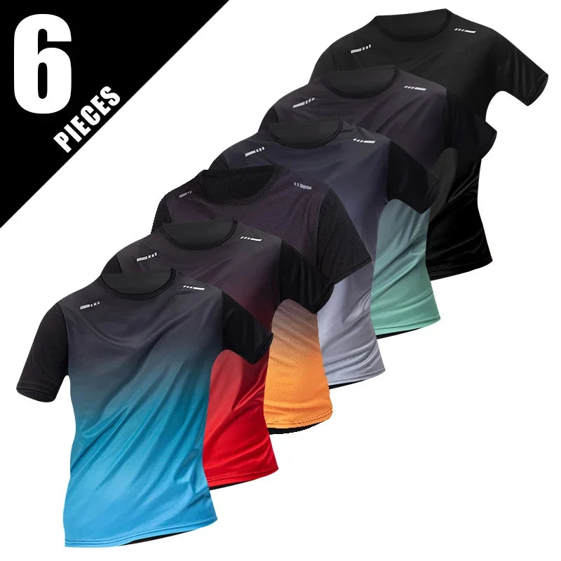 CN Men's QuickDry Short Sleeve Sports Shirt For Running