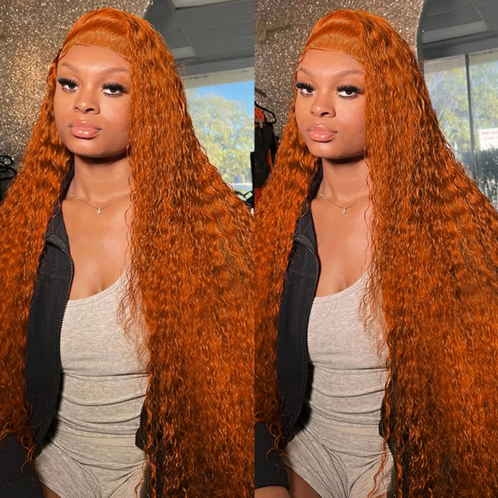 Brofoecap Lace Front Wig Human Hair Brazilian Deep Wave