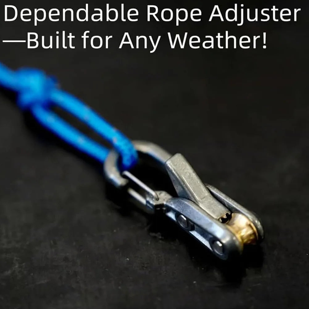Rope Tension Adjuster Stainless Steel Rope Control Camping