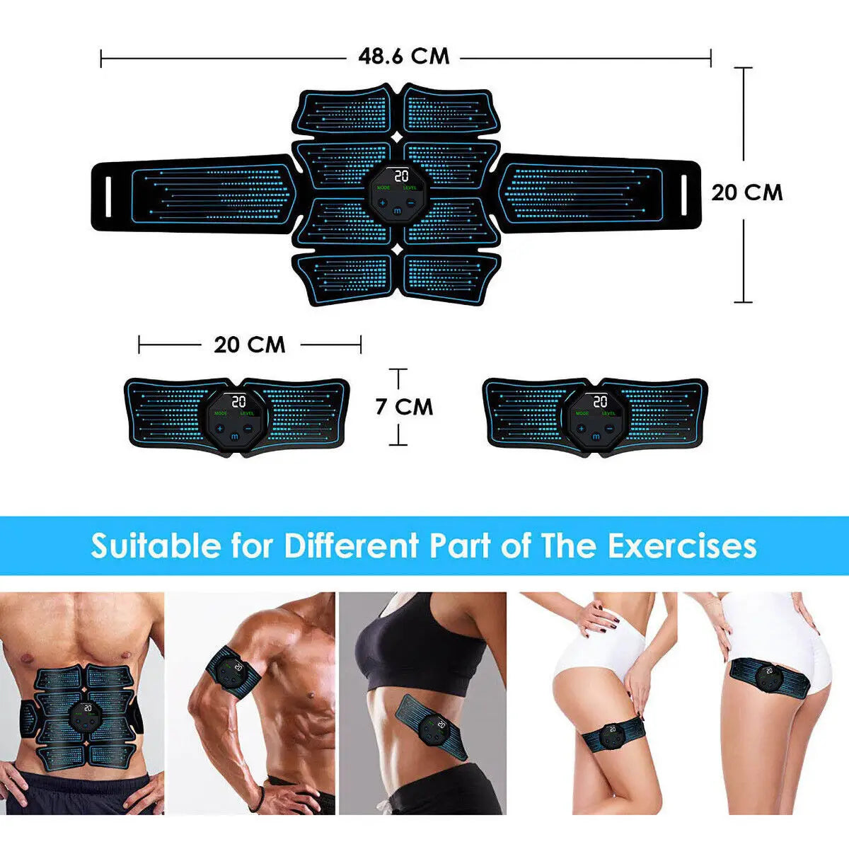 EMS Wireless Muscle Stimulator Trainer Abdominal Massager