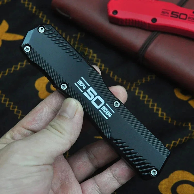 K9000 Diskin Livewire Folding Knife D2 Blade EDC Zinc
