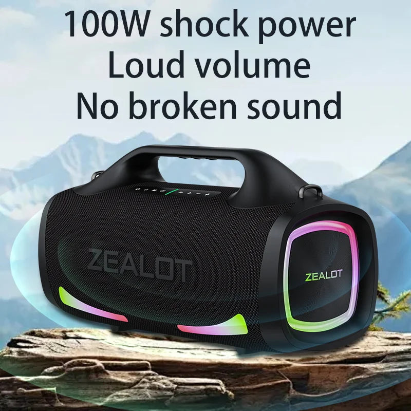 Zealot S79 100W Wireless Speaker Outdoor Portable Subwoofer