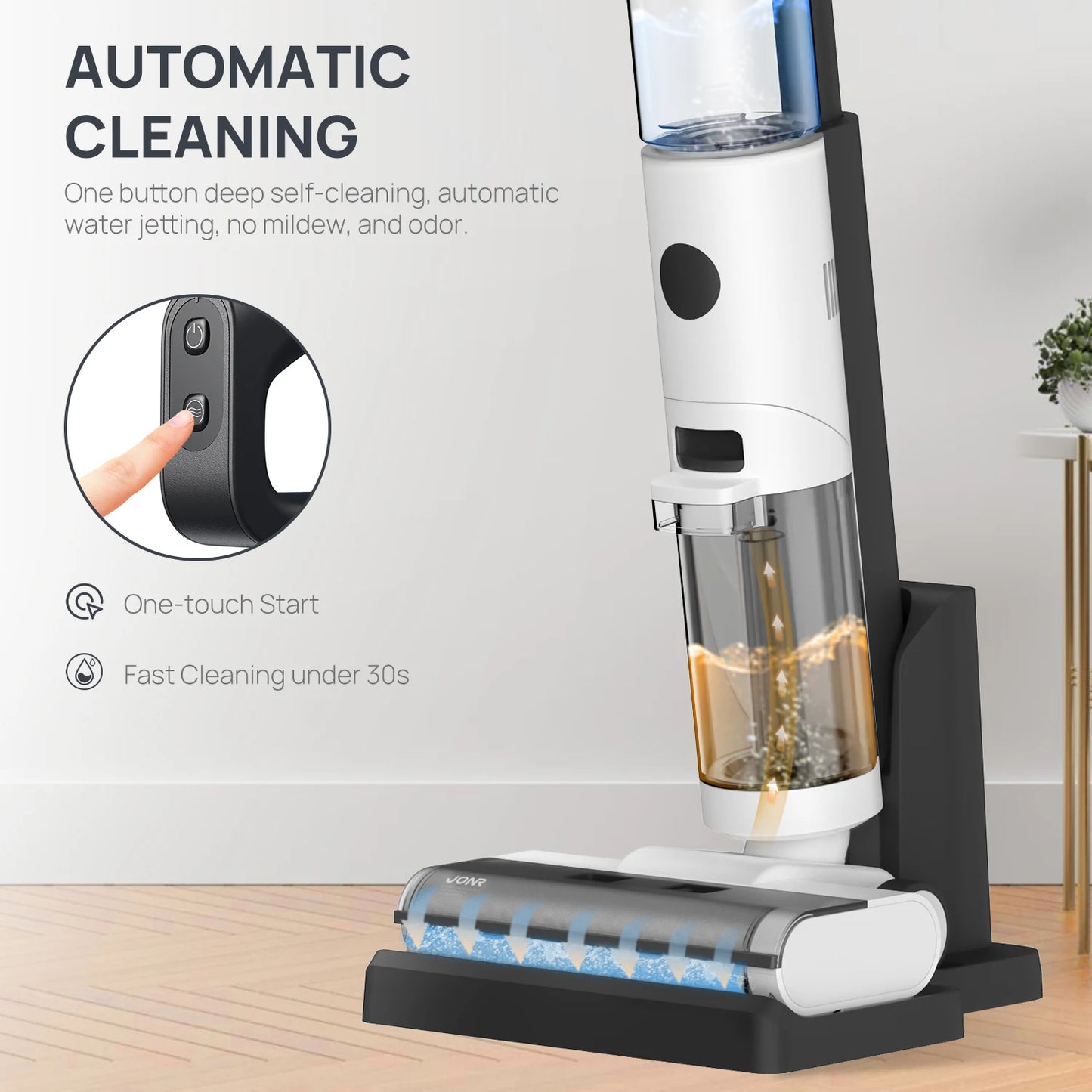JONR ED12 Wet Dry Vacuum Cleaner Wireless Floor Mop