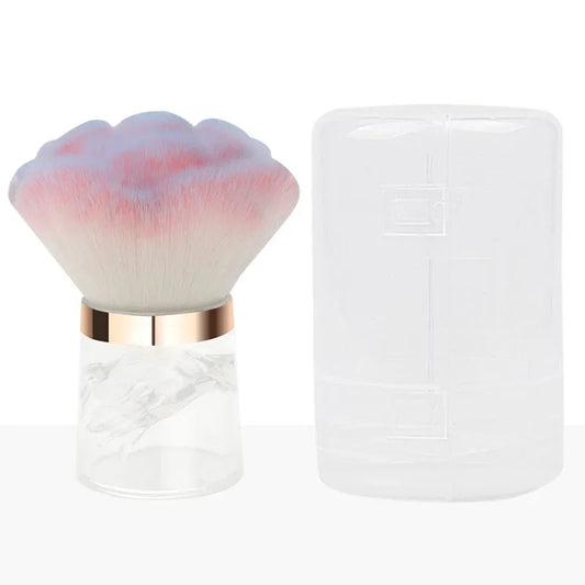 New Fashion Pink Portable Powder Brush Makeup Tool
