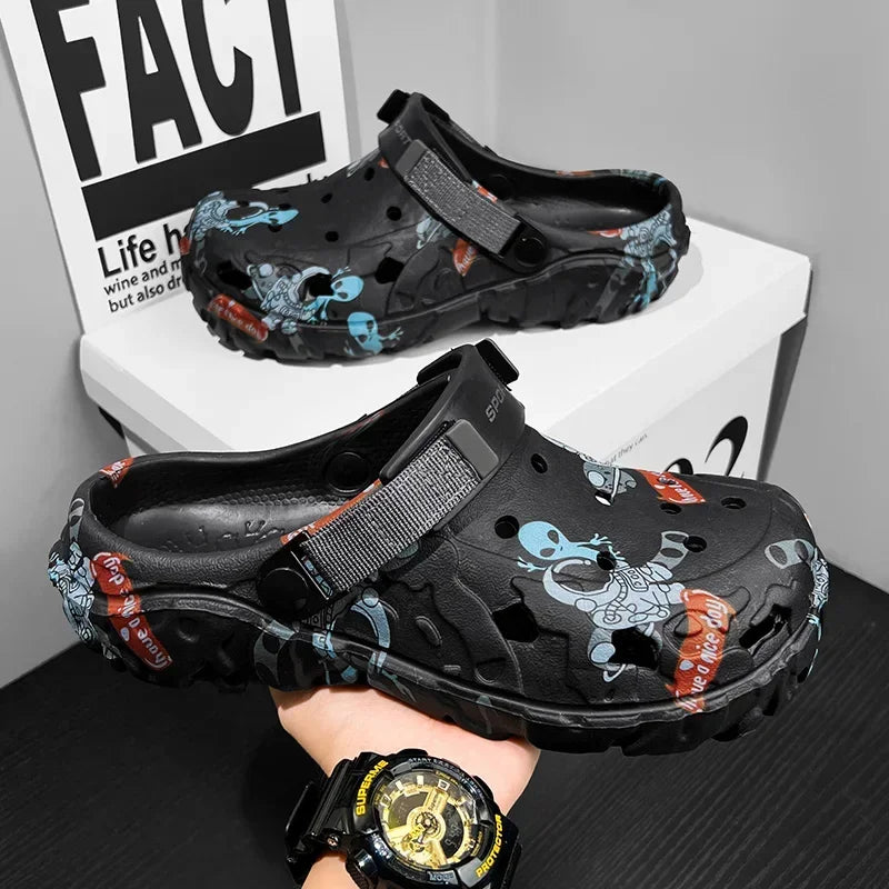 Plus Size Mens Summer EVA Slippers Clogs Sandals 46 47