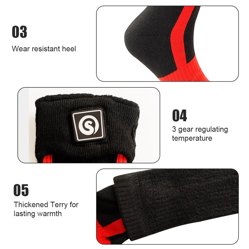 Savior Heated Socks Winter Outdoor Rechargeable Thermal Foot Warmer