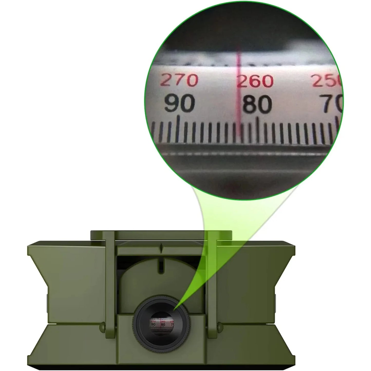 Lensatic Compass Metal Waterproof IP65 Carry Bag Camping