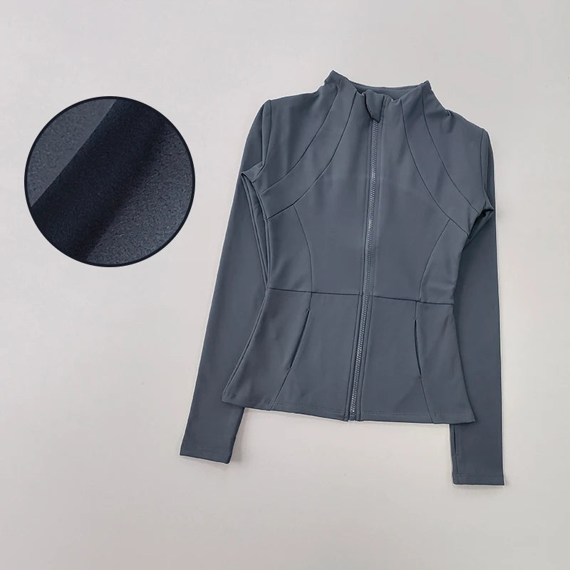 Hebei Zhejiang Knit Womens Quick Dry Running Sport Jacket