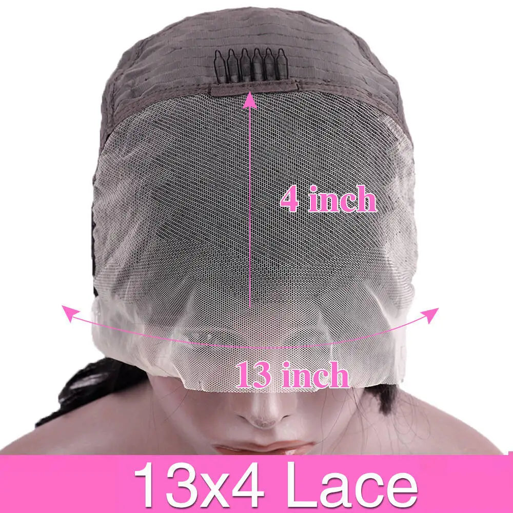 Pobokix Brazilian Remy Lace Front Wig Short Bob HD Pro