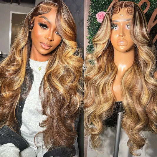 Hairvev Lace Front Wig Human Hair Body Wave For Women