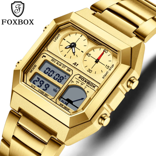 Foxbox Mens Digital Watch Luminous Calendar Waterproof