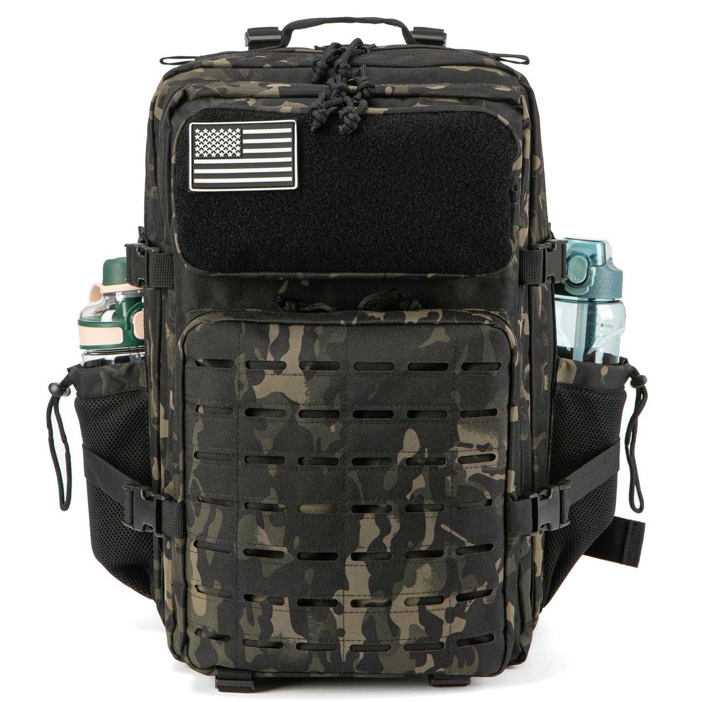 Mens And Womens 45L Tactical Backpack With Double Cup Holder